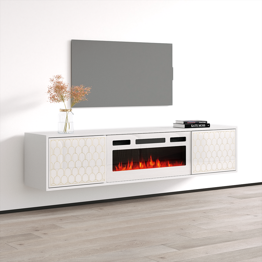 Karp WH-EF Fireplace TV Stand