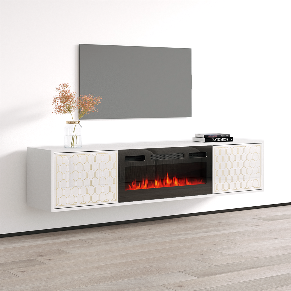 Karp BL-EF Fireplace TV Stand