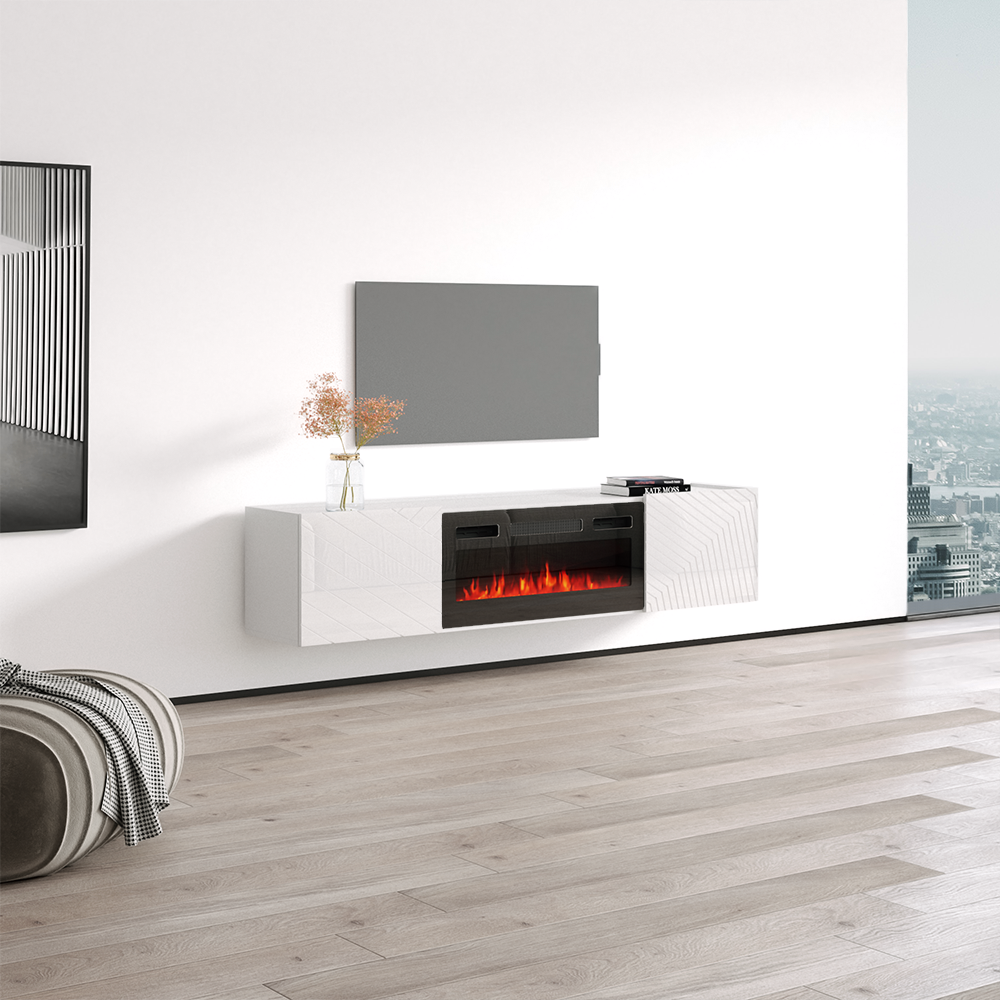 Portillo BL-EF Fireplace TV Stand