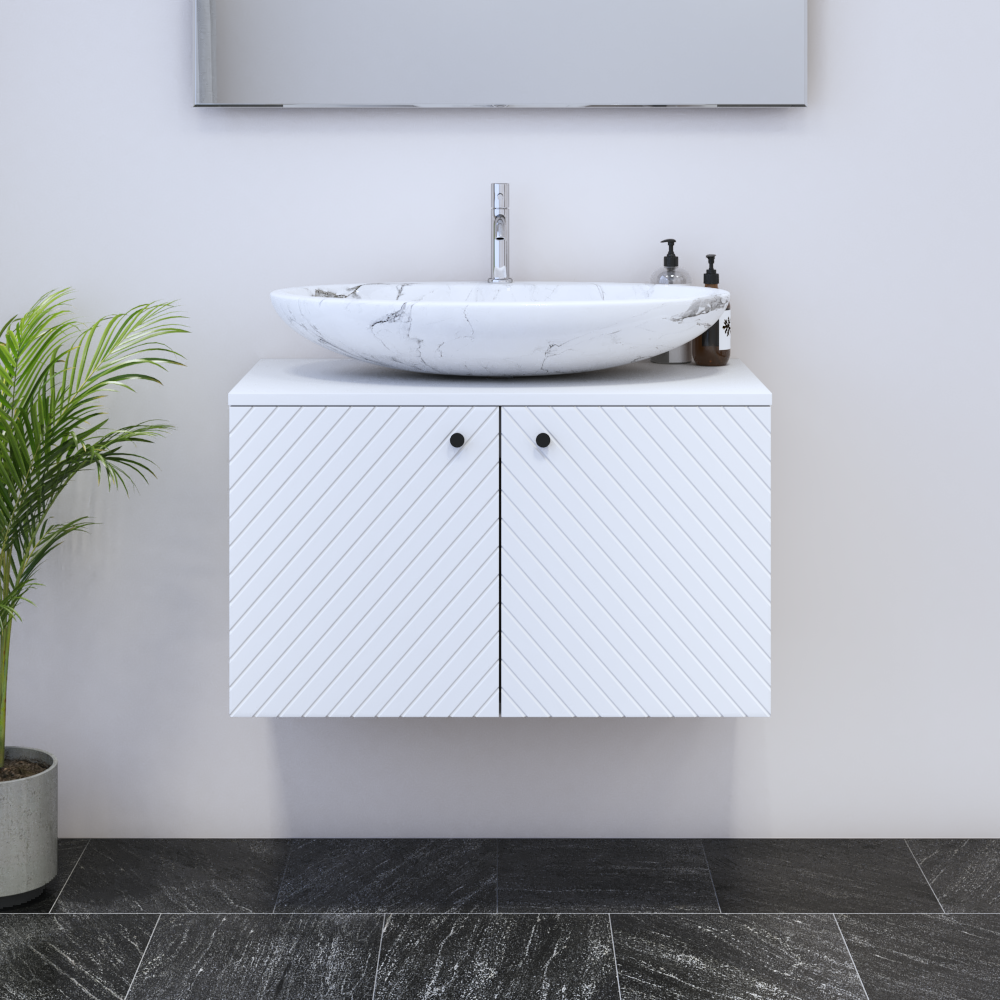 Avela 2D 80 Floating Bathroom Vanity