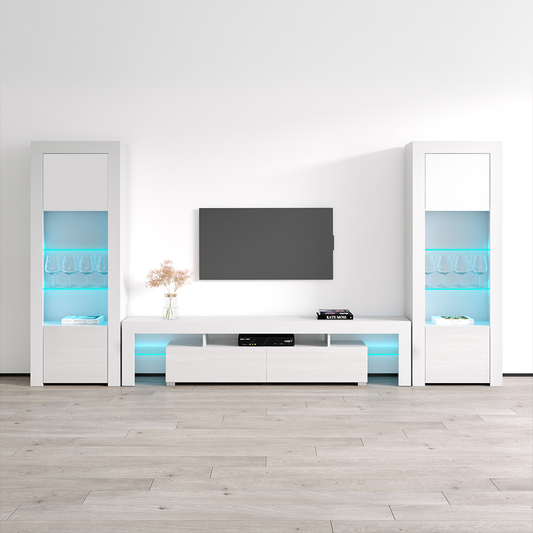 Milano 200-BK-BK Entertainment Center