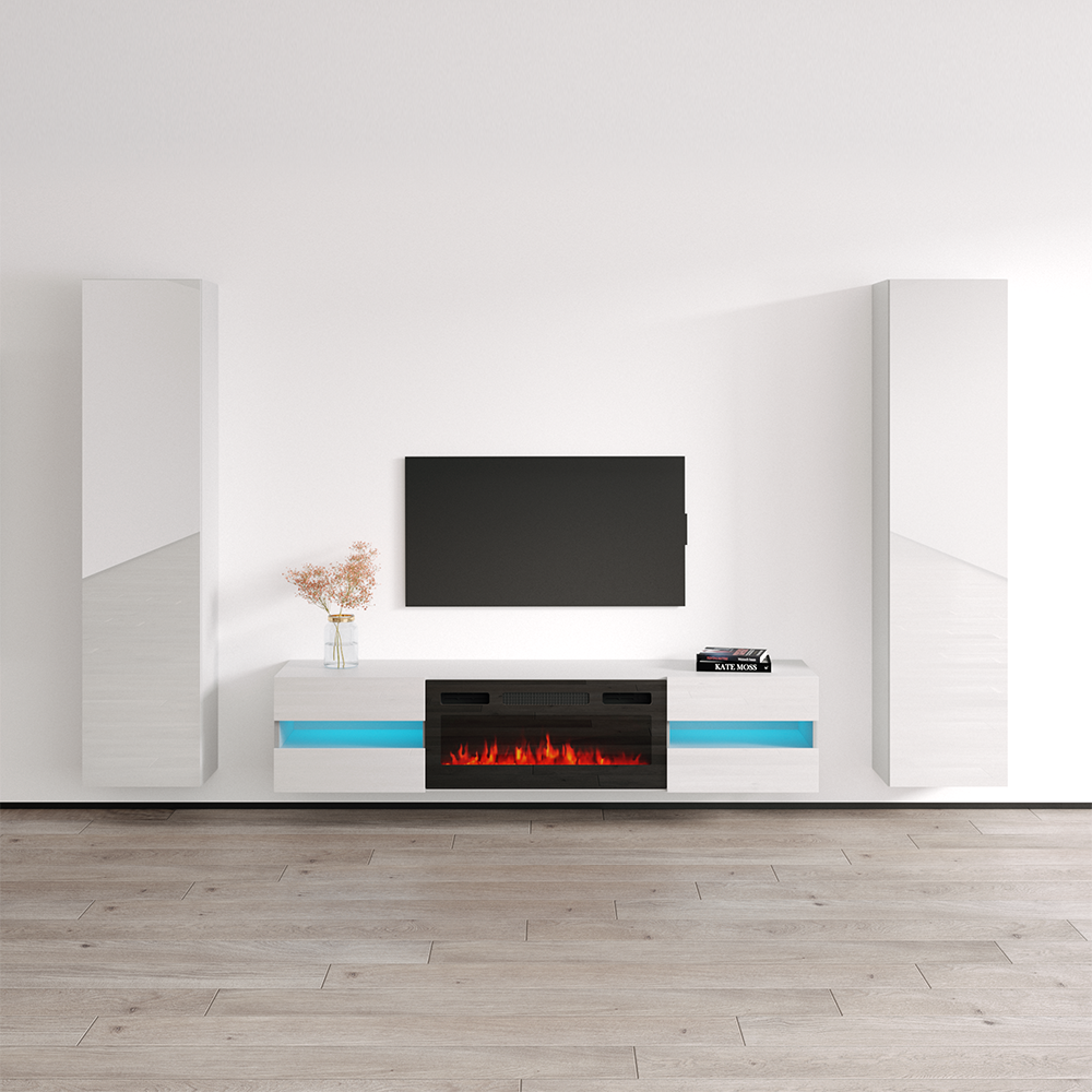 Metro BL-EF Floating Fireplace Entertainment Center