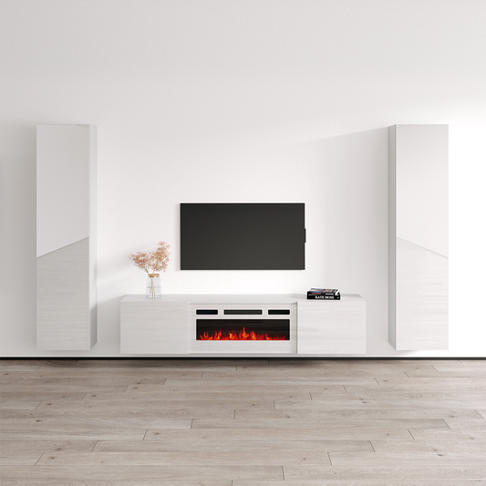 Cali WH-EF Floating Fireplace Entertainment Center