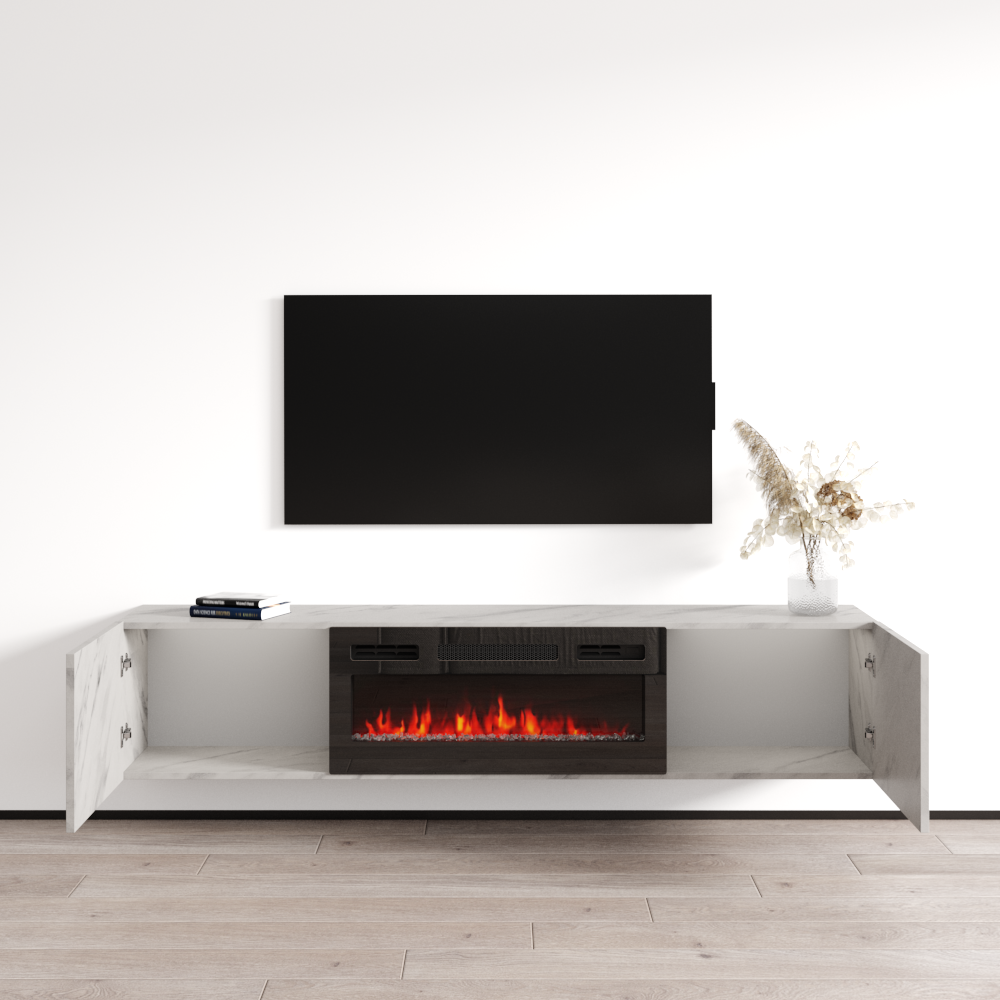 Baja BL-EF Floating Fireplace TV Stand