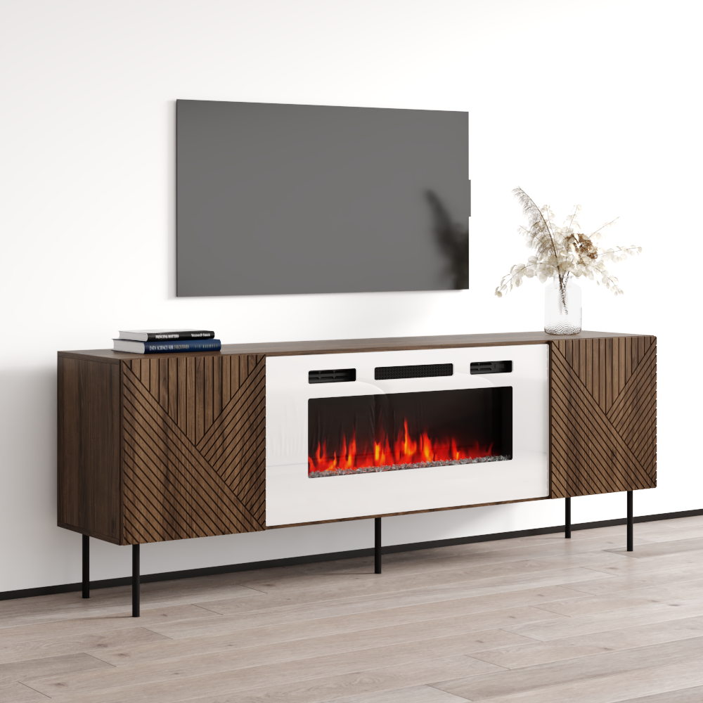 Art Deco WH-EF Fireplace TV Stand