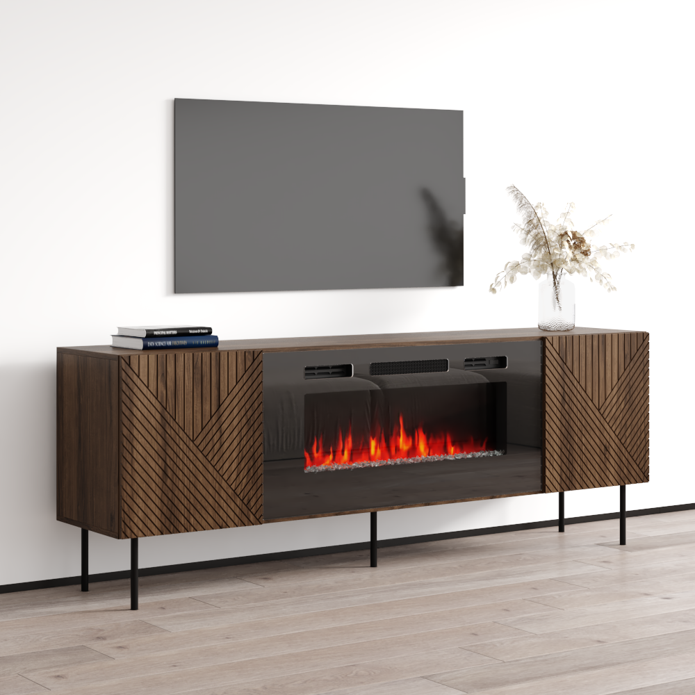 Art Deco BL-EF Fireplace TV Stand