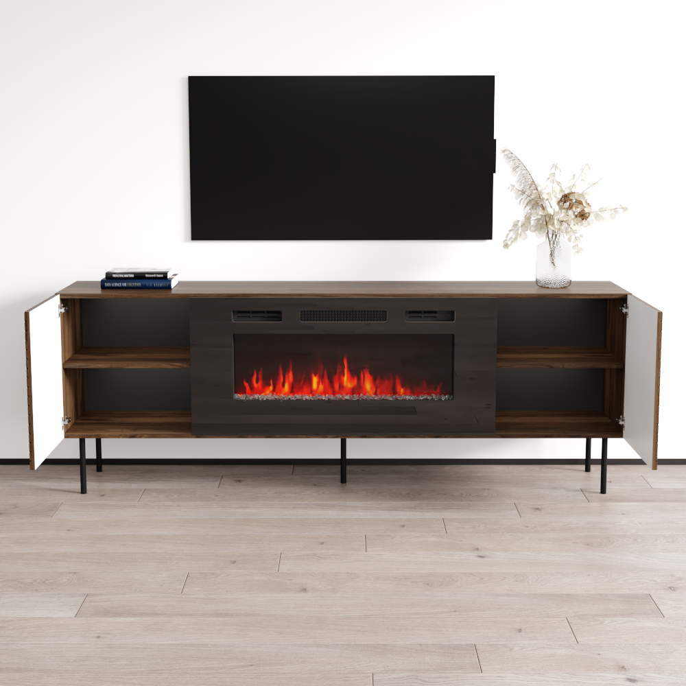 Art Deco BL-EF Fireplace TV Stand