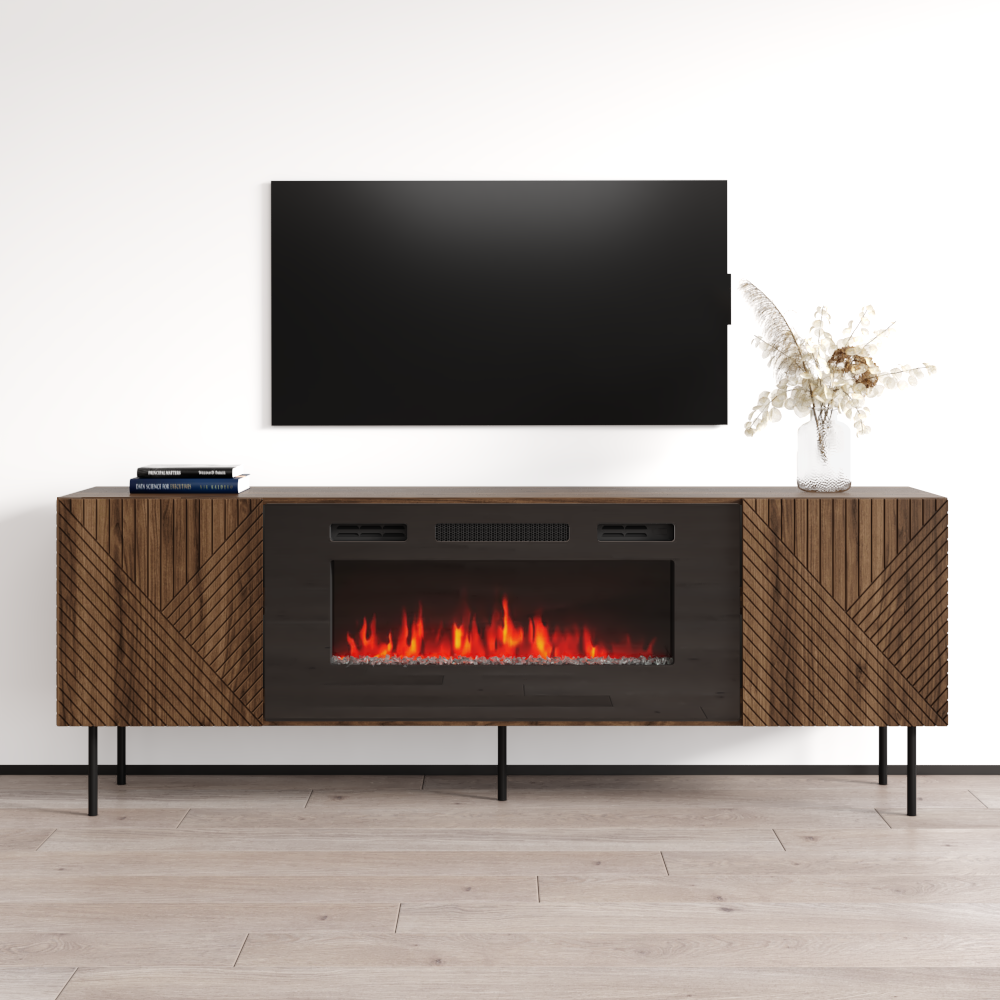 Art Deco BL-EF Fireplace TV Stand